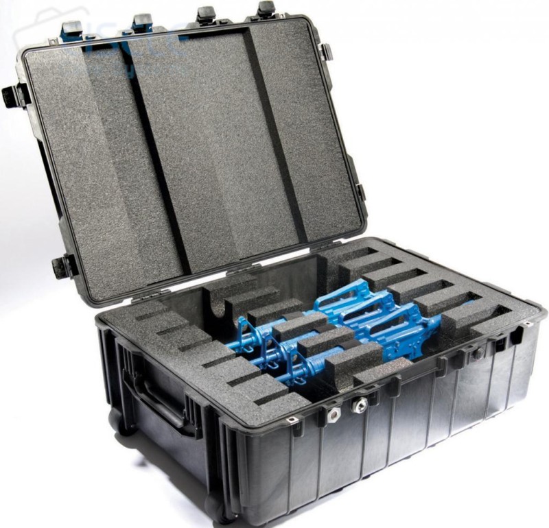 PELI- case Typ 1730 R schwarz, Schaum