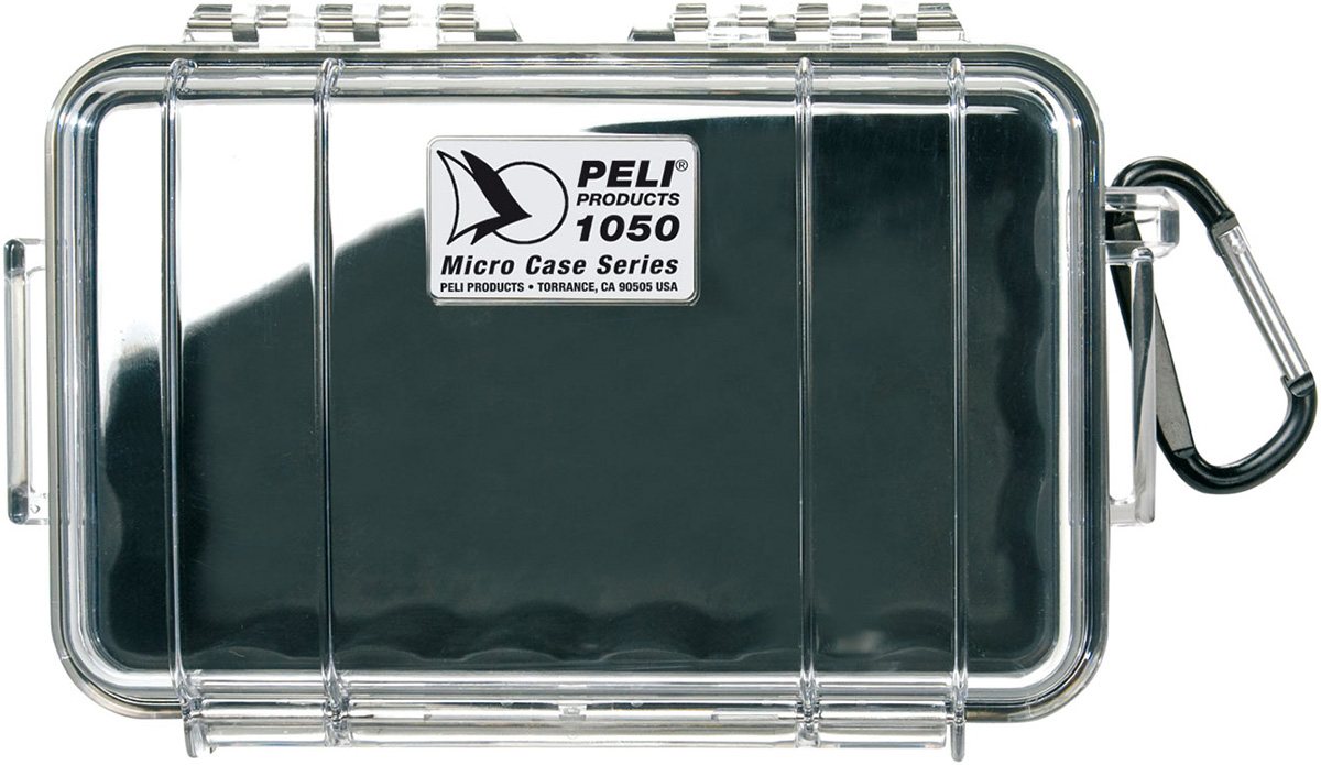 !!! nur noch in leer und schaumset extra anbieten!!! PELI- case Typ 1050 schwarz/ klar, Schaum, PnP