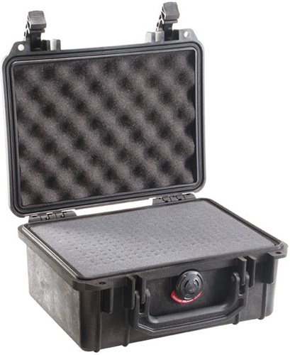 PELI- case Typ 1150 schwarz, Schaum