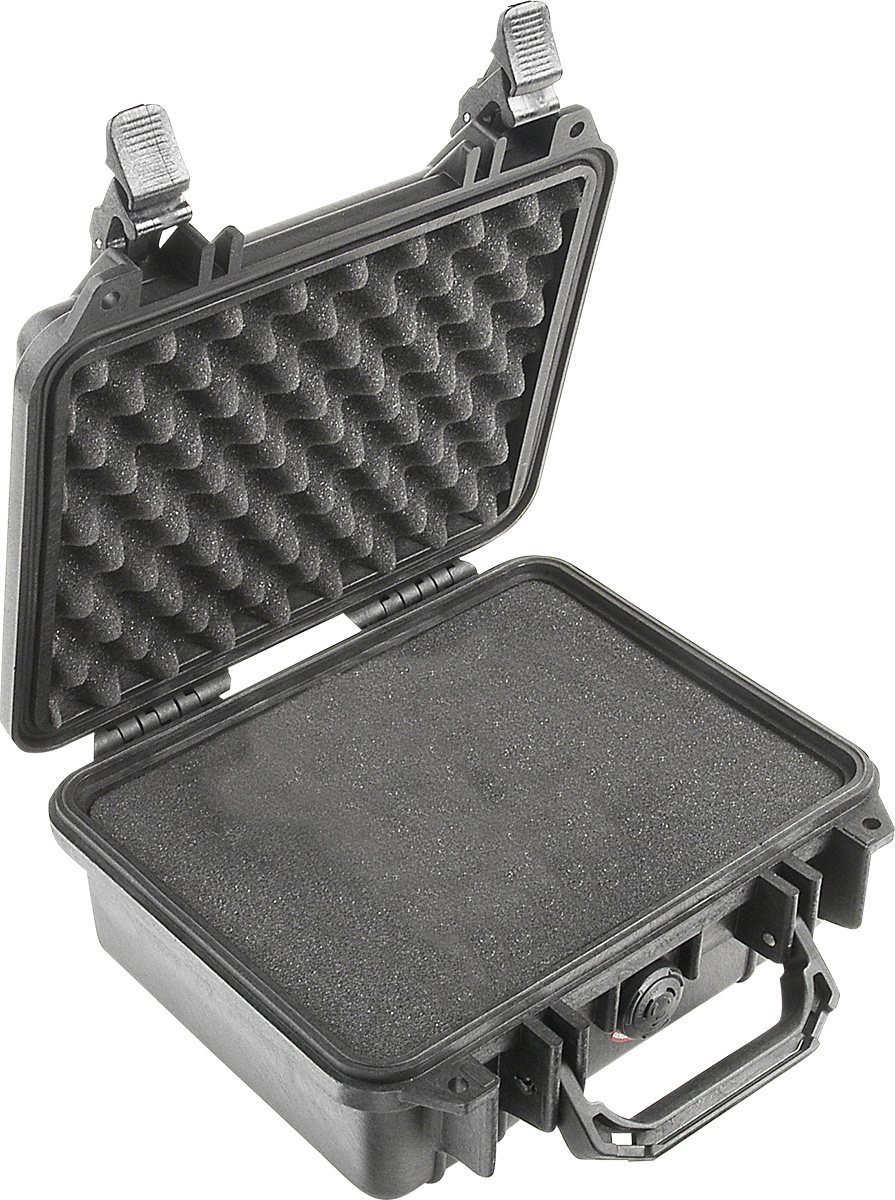 PELI- case Typ 1200 schwarz, Schaum