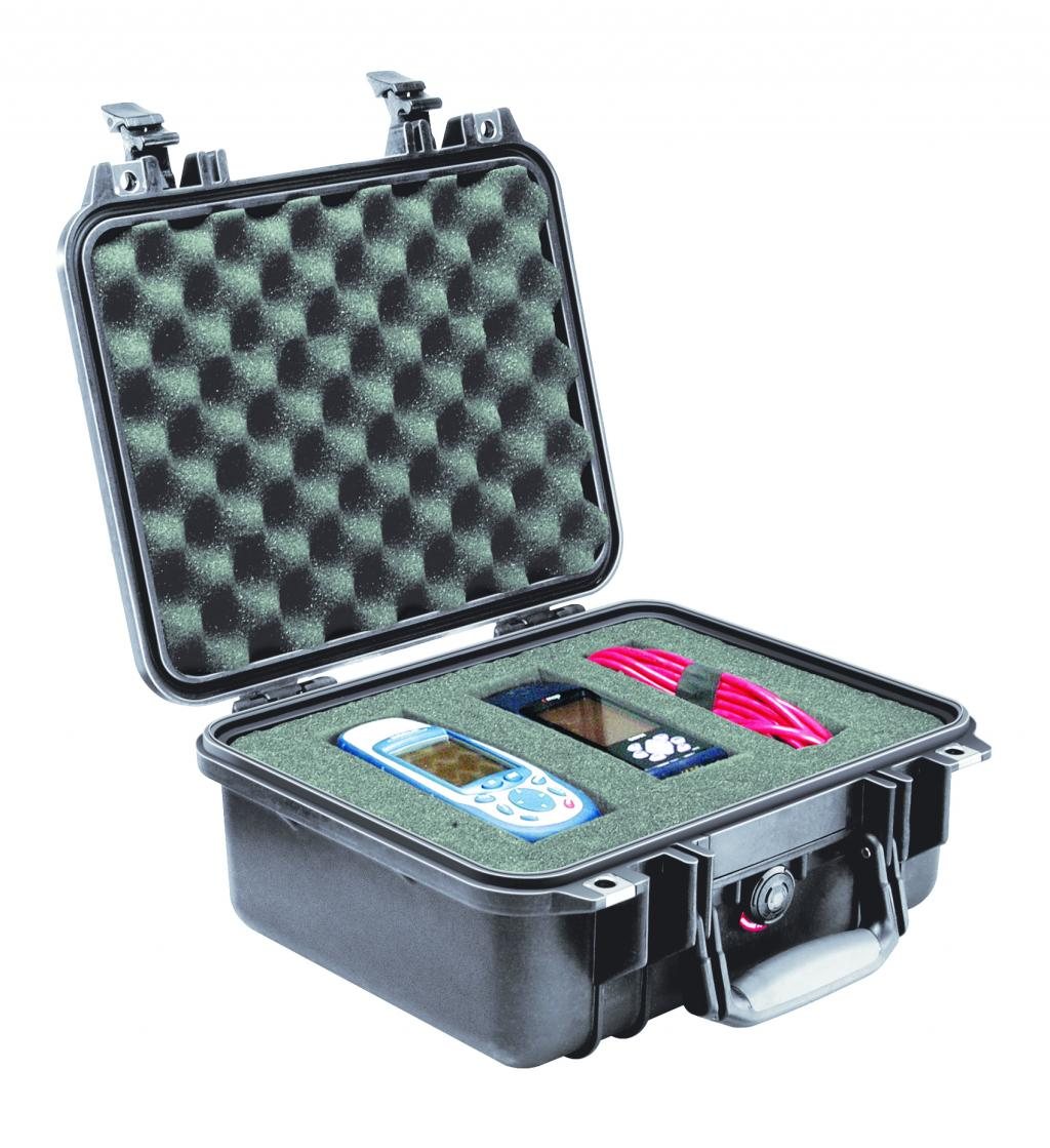 PELI- case Typ 1400 schwarz, Schaum